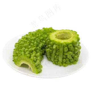 切开的苦瓜蔬菜 切开的苦瓜蔬菜