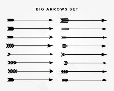 复古经典箭集十六种风格