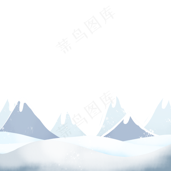 立冬雪山雪景(3000X3000(DPI:300))psd模版下载