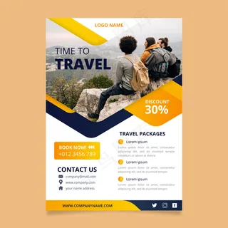 旅游海报模板设计