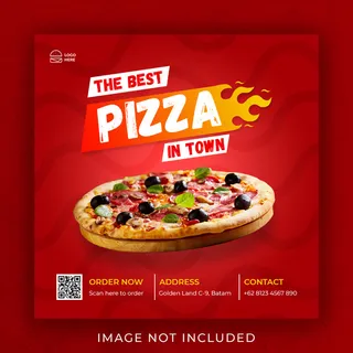 汉堡食品菜单促销模板横幅banner模板