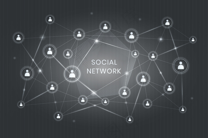 分散的社会网络eps,ai矢量模版下载