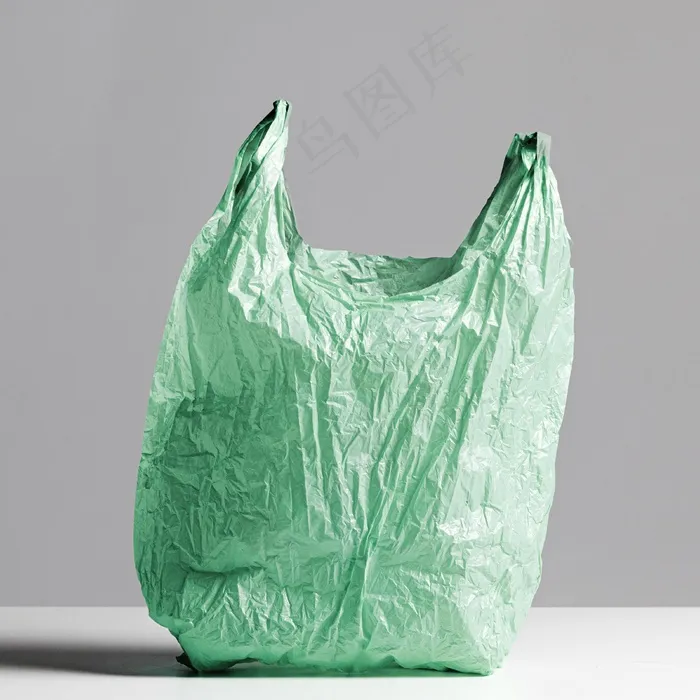 带复印空间的抽象塑料袋概念