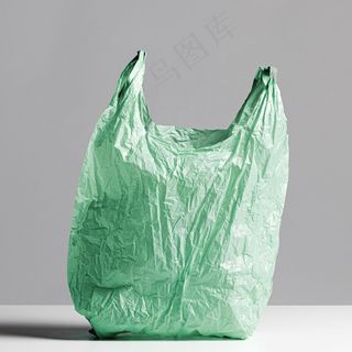 带复印空间的抽象塑料袋概念