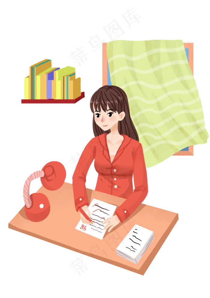 人民教师批作业(2480X3507(DPI:300))psd模版下载