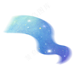 七夕情人节绚丽发光银河