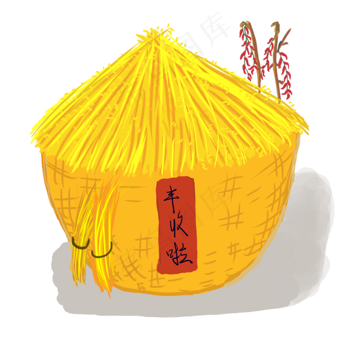 二十四节气立秋丰收(3000X3000(DPI:300))psd模版下载