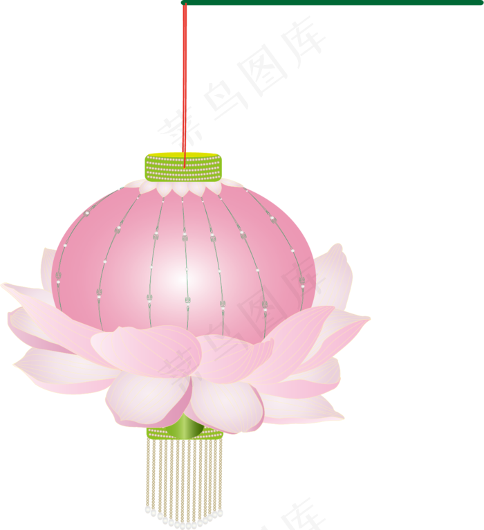 中秋节花灯莲花手提灯可商用元素(2000X2000(DPI:300))ai矢量模版下载