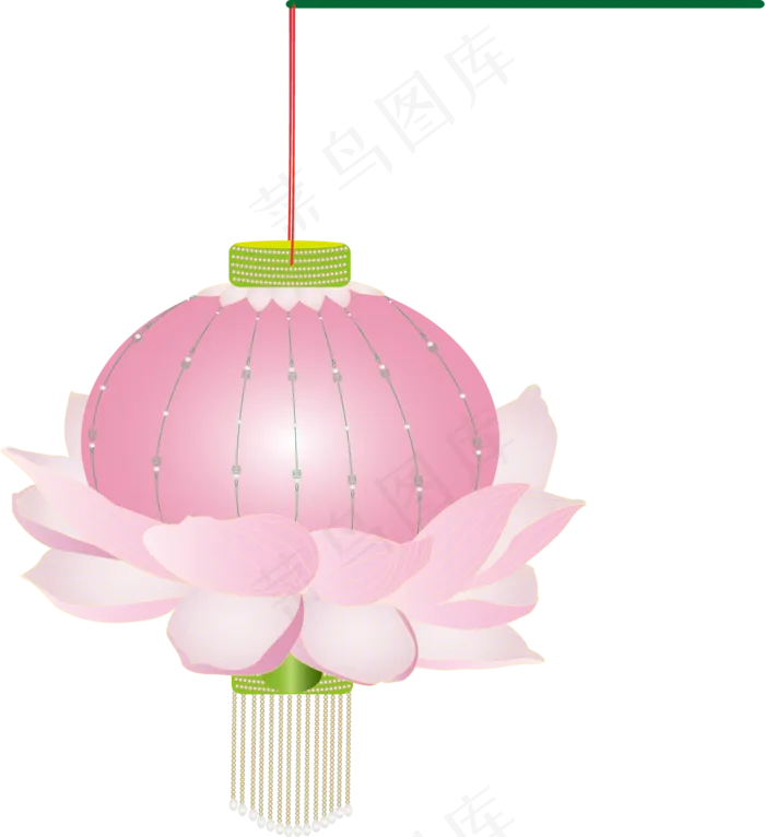 中秋节花灯莲花手提灯可商用元素(2000X2000(DPI:300))ai矢量模版下载