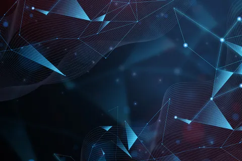 抽象写实技术粒子背景设计