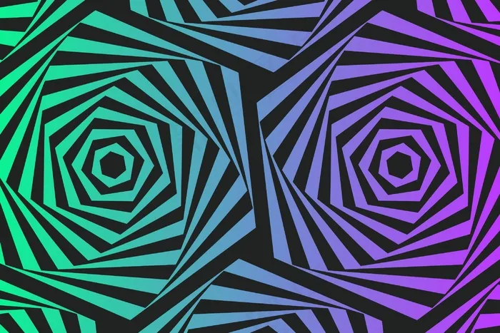 迷幻性视错觉背景eps,ai矢量模版下载