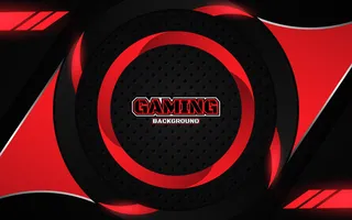 抽象的未来黑色和红色游戏背景