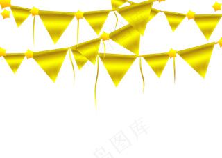 新年元旦旗子吊饰