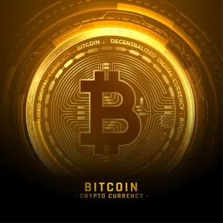 黄金比特币加密货币背景 黄金比特币加密货币背景