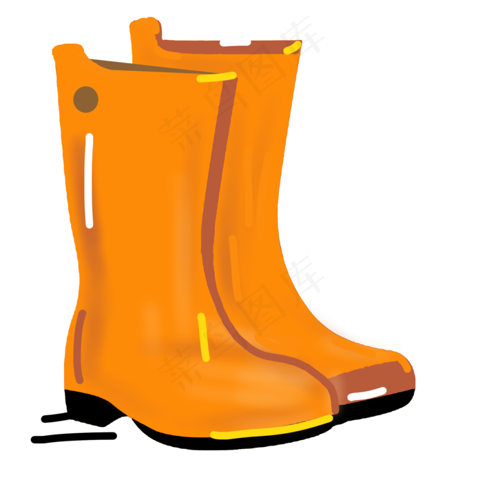 黄色的雨鞋