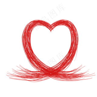 手绘创意爱心装饰