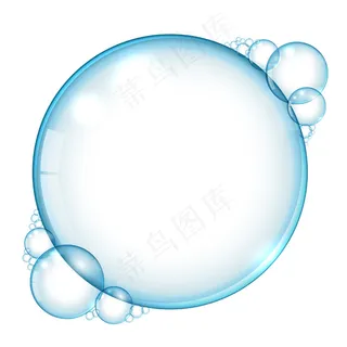 带有文本空间的水气泡背景