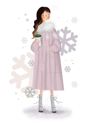 秋装冬装羽绒服女孩