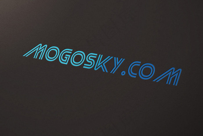 logo样机标志样机智能贴图psd模版下载
