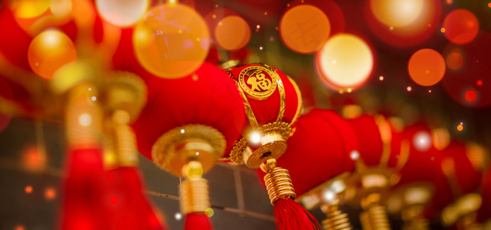喜庆灯笼合成灯笼(1920*900px 	       )psd模版下载