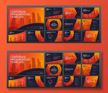 现代powerpoint设计模板集。