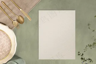 白纸，审美餐桌背景