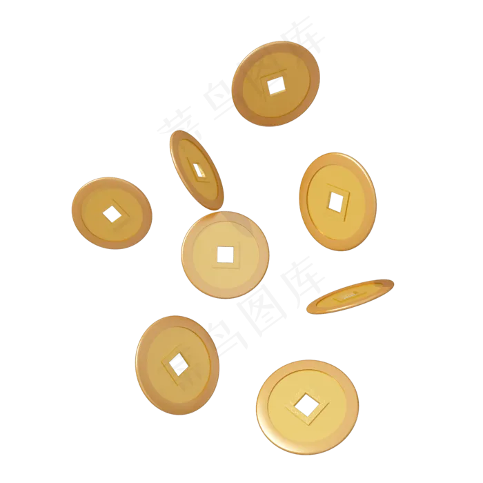 C4D双十一电商装饰古代金色金(2000X2000(DPI:300))psd模版下载