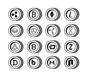 加密货币集类型图标