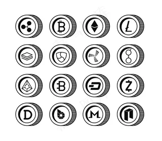 加密货币集类型图标