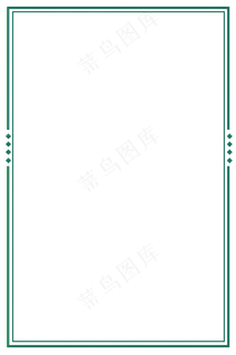中秋极简绿色边框