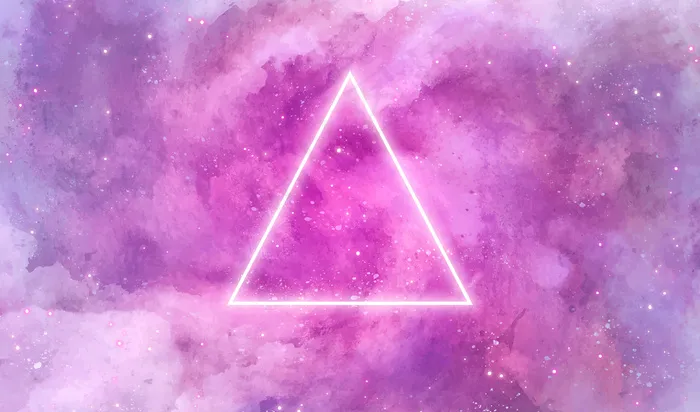 霓虹三角星系背景eps,ai矢量模版下载