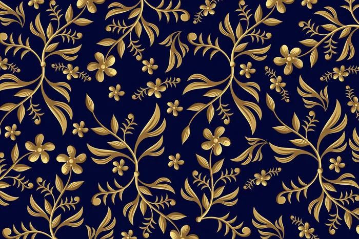 金色观赏花卉背景eps,ai矢量模版下载