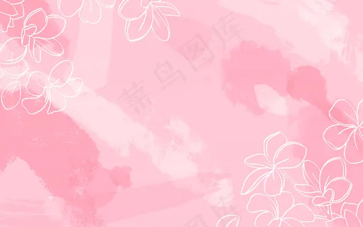 水彩背景白花 水彩背景白花
