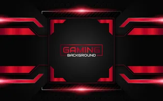 抽象的未来黑色和红色游戏背景