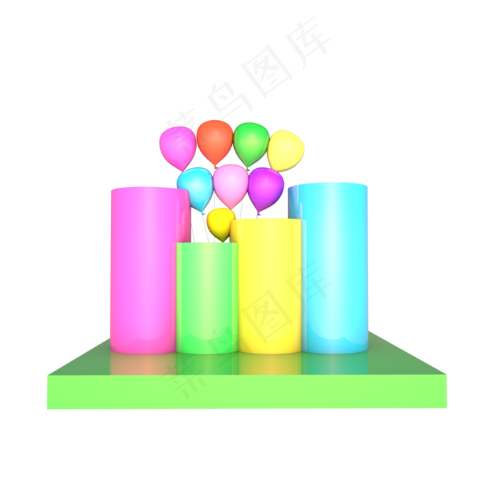 儿童节彩色建筑(2000*2000px 300 dpi )