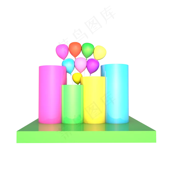 儿童节彩色建筑(2000*2000px 300 dpi )