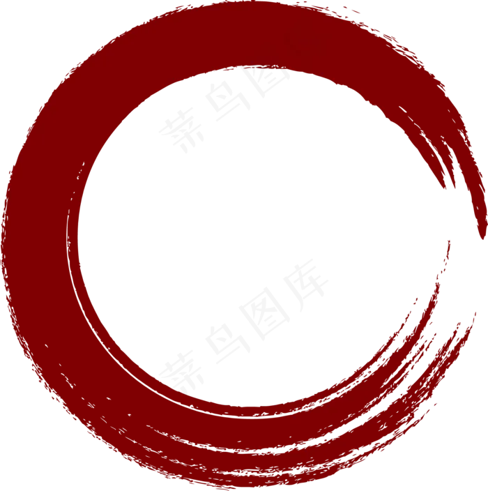 红色圆形印章盖章边框(1812*1823px 300 dpi )ai矢量模版下载