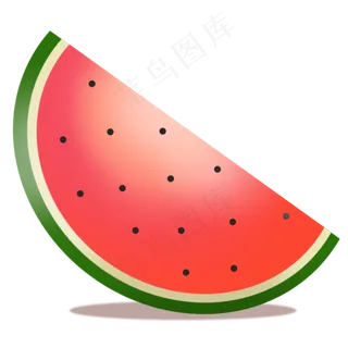 切开的半个西瓜水果二