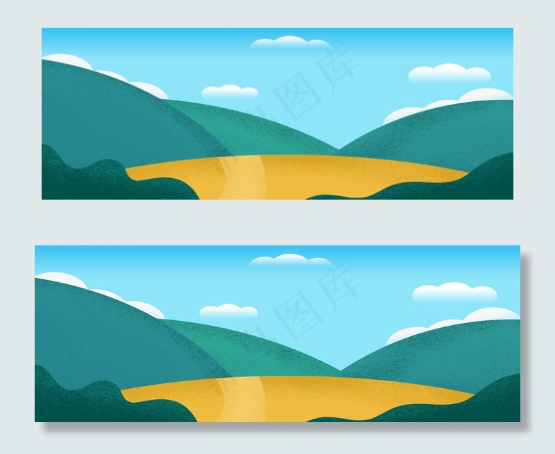 蓝色的天空白云免抠图