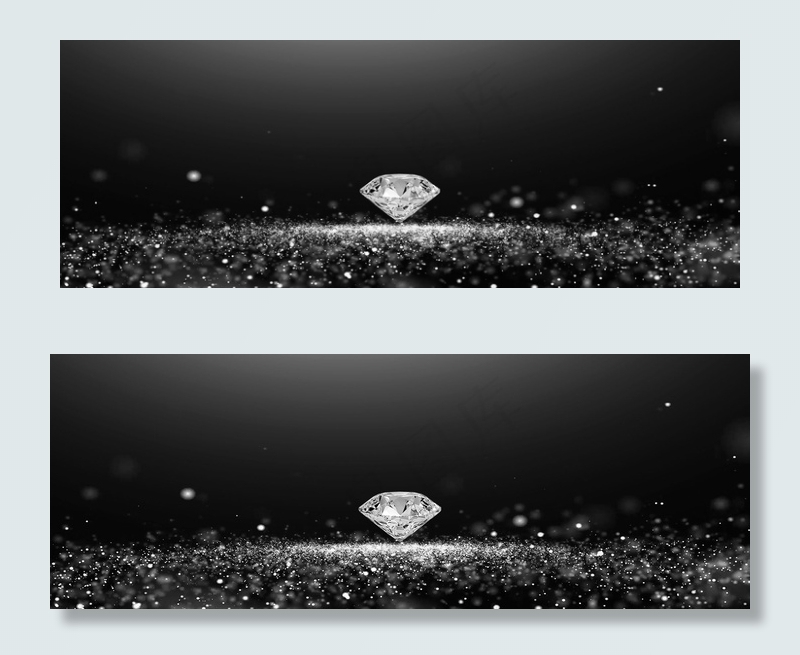 黑色钻石简约大气会员卡PSD