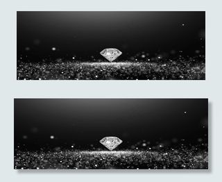 黑色钻石简约大气会员卡PSD