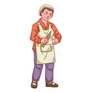 五一劳动节人物纺织女工人