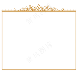 简约欧式边框装饰,免抠元素