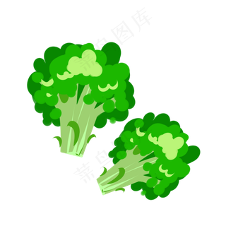 卡通手绘创意西蓝花