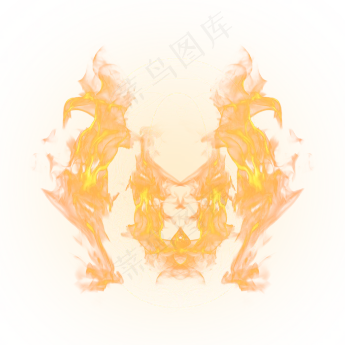 炫酷火焰烟雾数字0