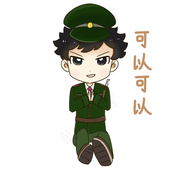 鼓掌表情包建军节