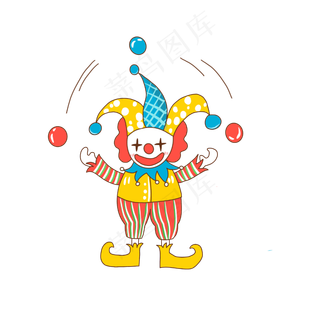 愚人节小丑可爱4月1马戏团可爱