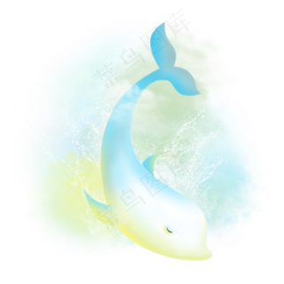 梦境梦幻海豚,免抠元素