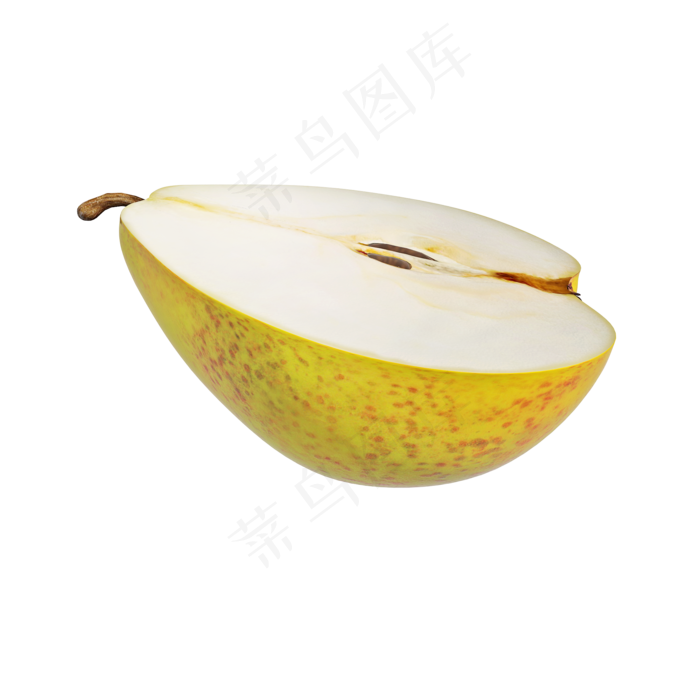 仿真梨子果肉png图