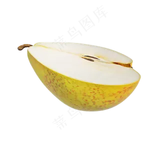 仿真梨子果肉png图